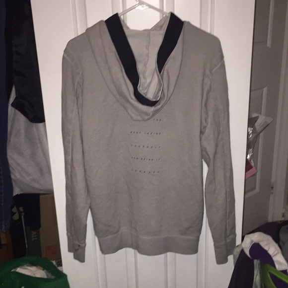 Men’s hoodie with quote on the back - Picture 4 of 4